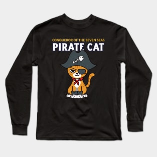 Pirate Cat Cute Anime Long Sleeve T-Shirt